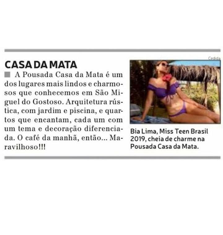 Pousada Casa Da Mata São Miguel do Gostoso Extérieur photo